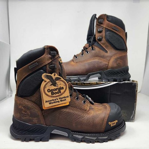 Men's 10W Georgia Boot Rumbler composite toe work boot GB00096 10 Wide - Picture 1 of 13
